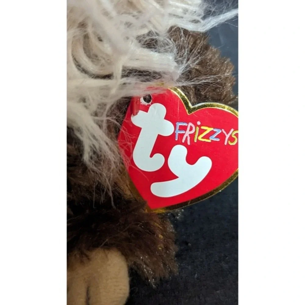 Ty Frizzys Zinger Brown Tan Monster Plush Stuffed‎ Animal 6 inch 2014 37130